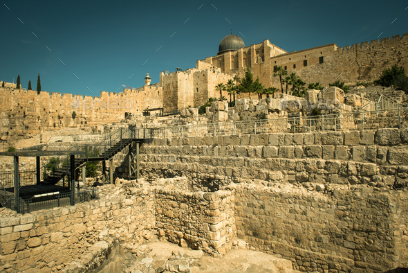 Ruins of the Ophel walls, Jerusalem
