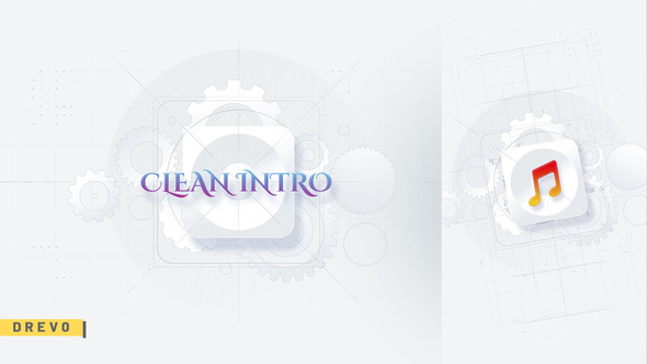Clean Intro/ Simple Logo Reveal Platinum Elegant Corporate Architect Blueprint Construction Engineer