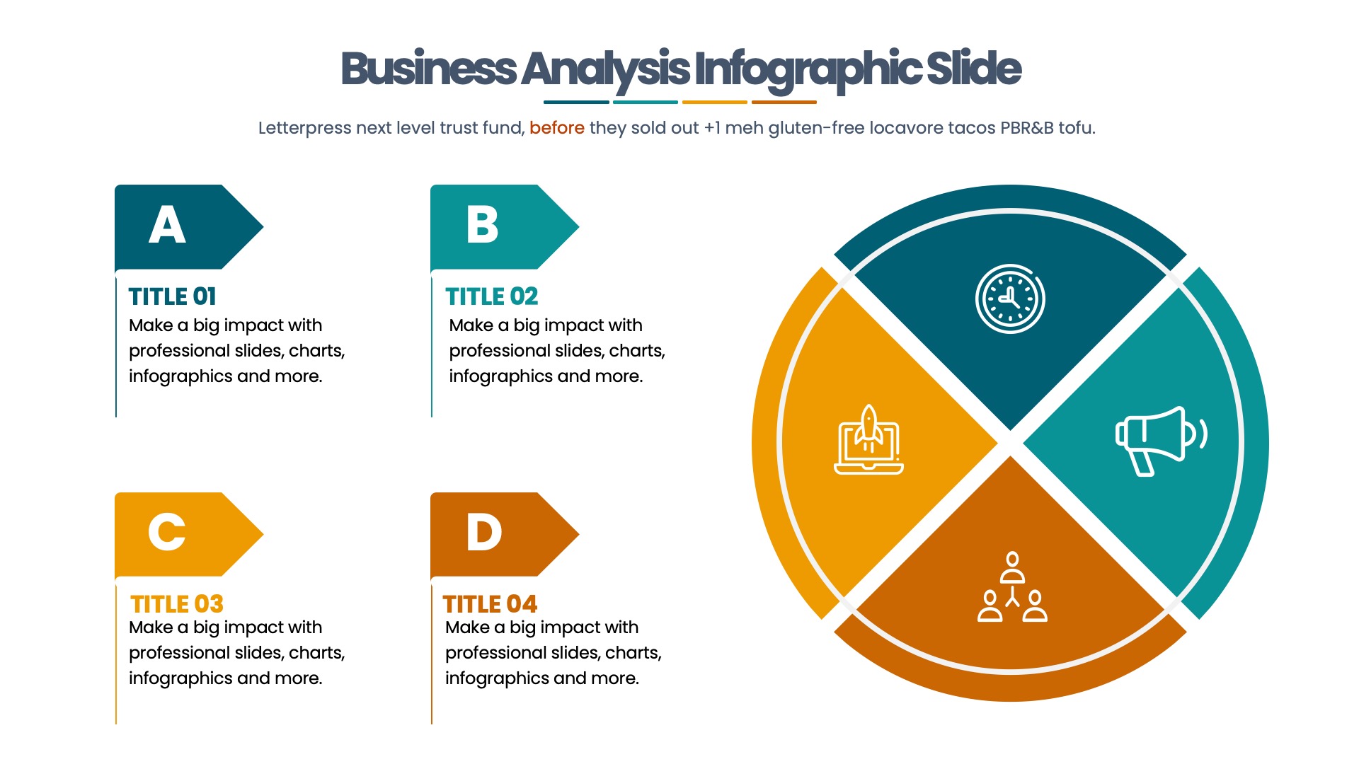 Business Analysis - PowerPoint Infographics Slides, Presentation Templates