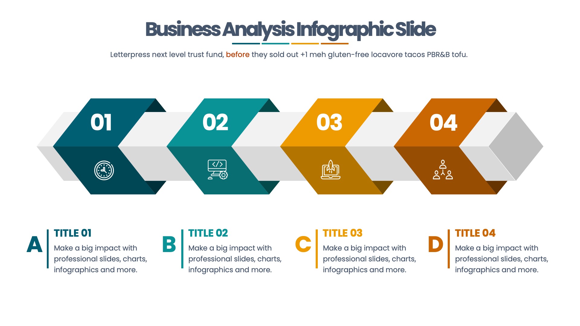 Business Analysis - PowerPoint Infographics Slides, Presentation Templates