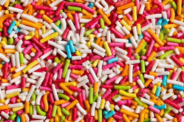 texture of candy sprinkles - Stock Photo - Images