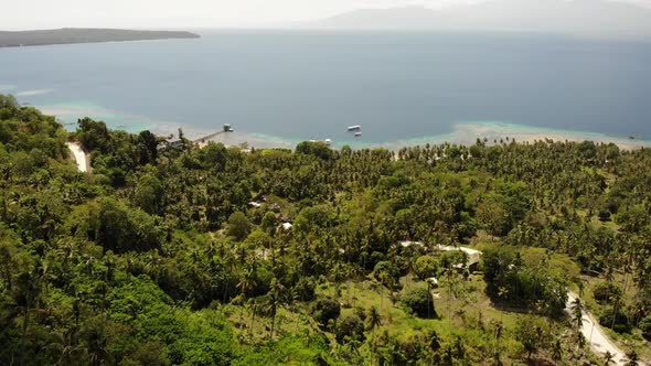 Panoramic View of Tropical Island