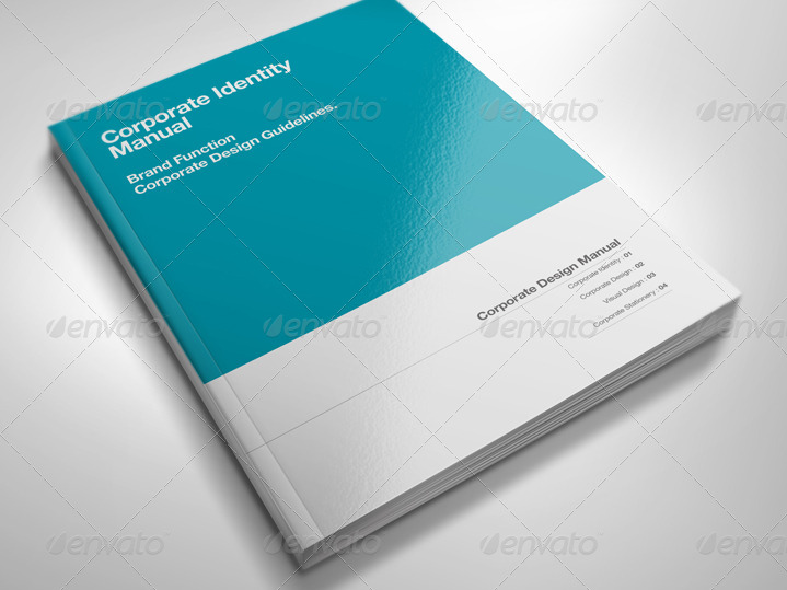corporate design manual guide din a4 24 pages by egotype corporate book cover design