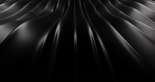 3d Animation of Black Abstract Geometric Background