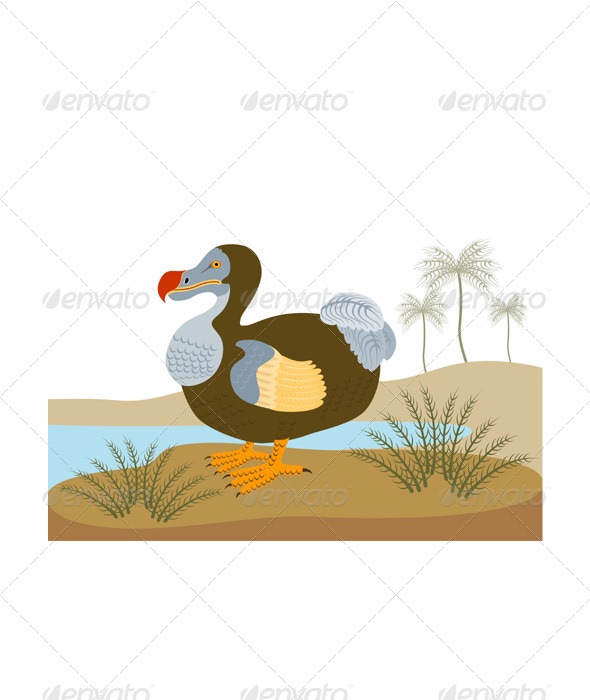 Dodo Bird Raphus Cucullatus Retro - Animals Characters