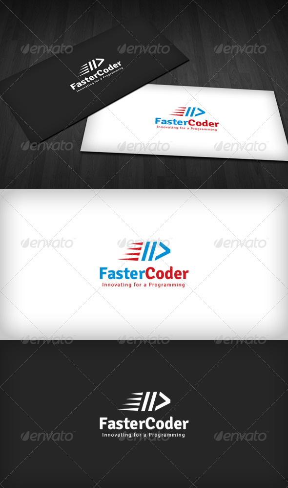 Faster Coder Logo - Symbols Logo Templates