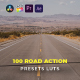 100 Road Action LUTs Color Grading
