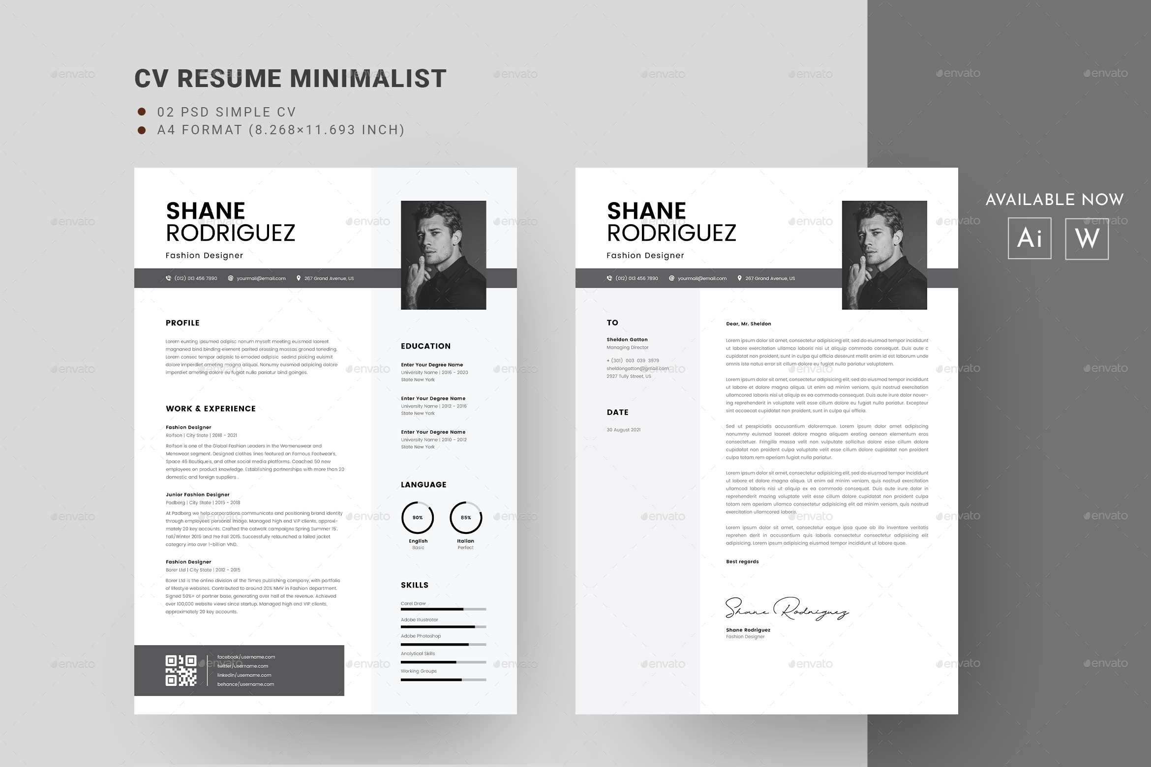 Clean CV Resume by Richard_2010 | GraphicRiver