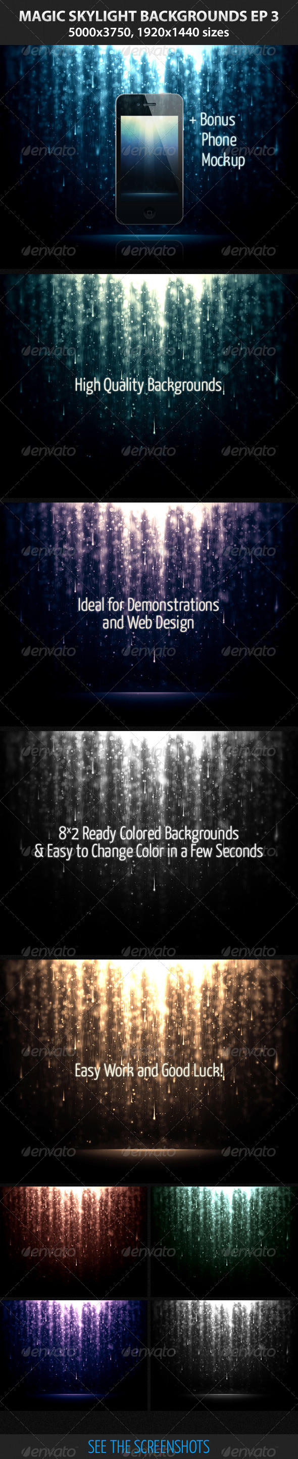 Magic Skylight Backgrounds EP 3 - Abstract Backgrounds
