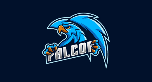 Falcon mascot logo