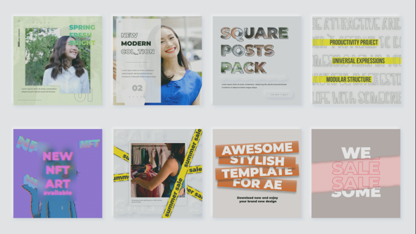 Social Media Posts Pack #3, After Effects Project Files | VideoHive