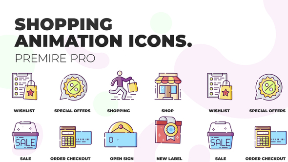 Shopping & Services  - MOGRT  Icons