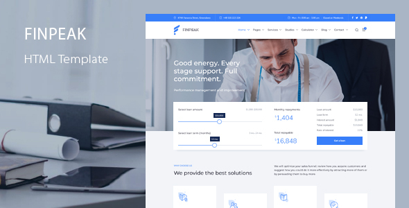 Finpeak - Business Finance Consulting Template
