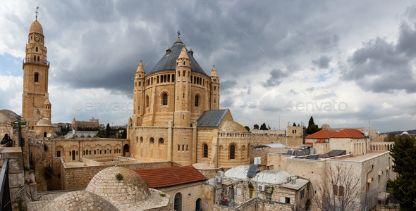 Panoramic View of King David's Tomb in the Old City