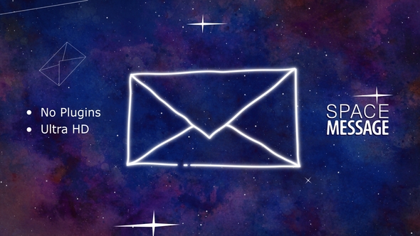 Space Message, After Effects Project Files VideoHive