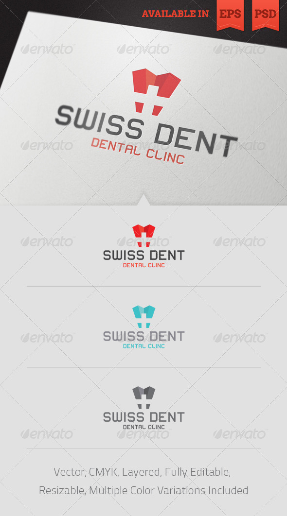 Swiss Dent Logo Template - Humans Logo Templates