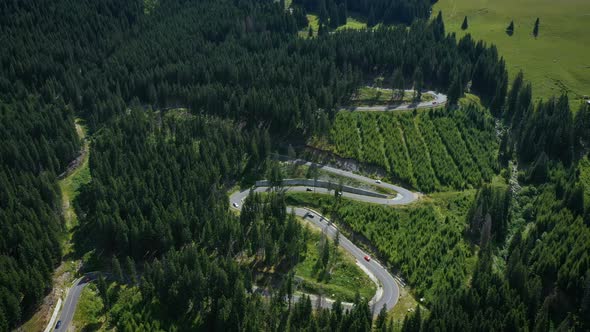 Aerial View Of Famous Romanian Mountain Road Transalpina 25 alt