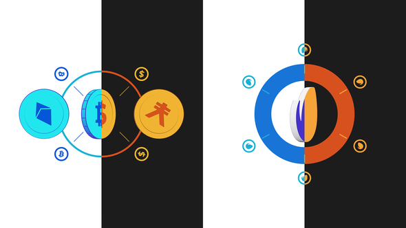 Crypto Coin Logo Reveal 4 Logo Stings template preview