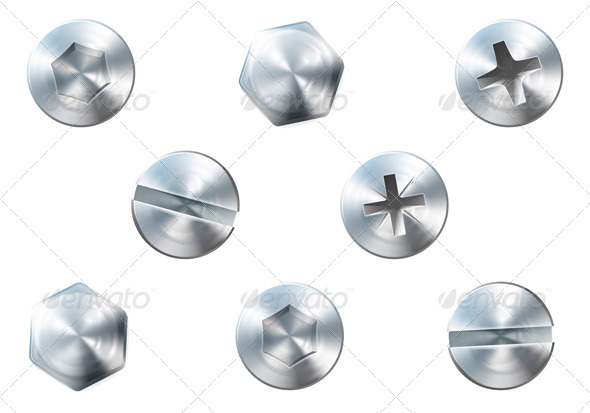 Screws and bolts - Man-made Objects Objects