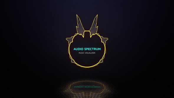 Reflective Audio Spectrum Music Visualizer
