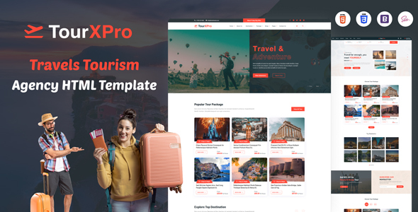 TourXPro - Travels Tourism Agency HTML Template