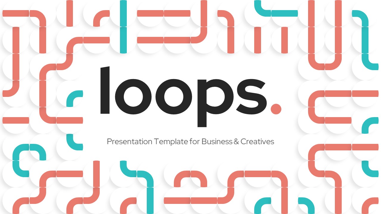 Loops Creative Multipurpose PowerPoint Template, Presentation Templates