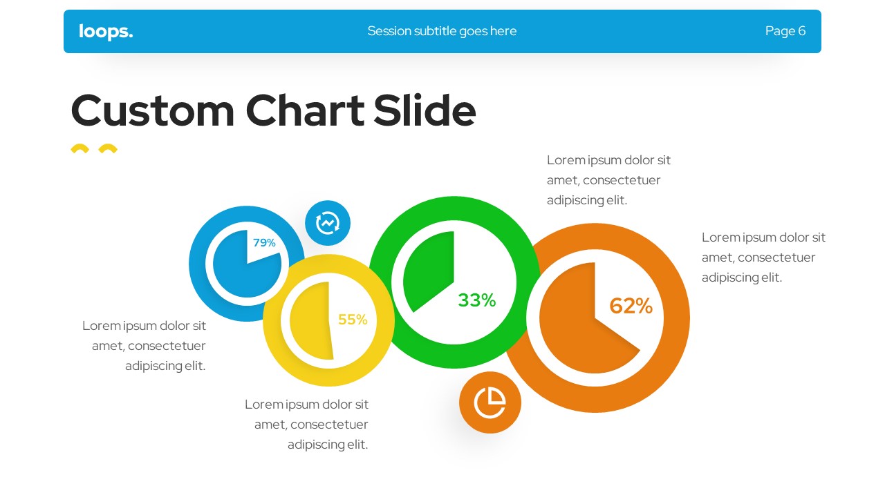 Loops Creative Multipurpose PowerPoint Template, Presentation Templates