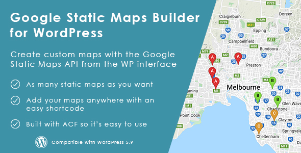 Google Static Maps Builder