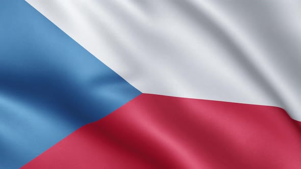 Czech flag | Flag of Czech Republic | UHD | 60fps alt