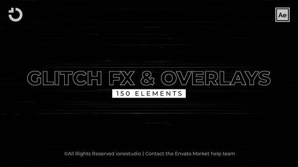 150+ Glitch FX&Overlays