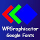 Google Fonts Addon For WPGraphicator SVG Editor