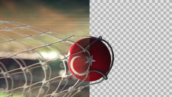 Soccer Ball Scoring Goal Night - Turkey