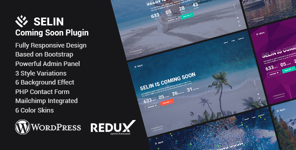 Selin – Creative Coming Soon WordPress Plugin
