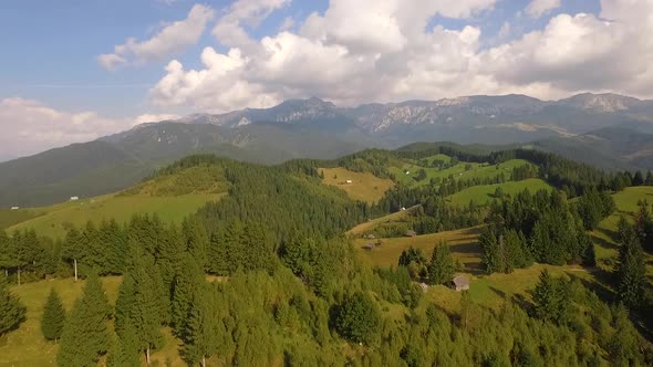 Romania Aerial View Of Moeciu alt