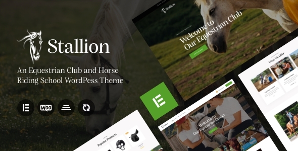 Stallion - An Equestrian Club and Horse Riding School WordPess Theme