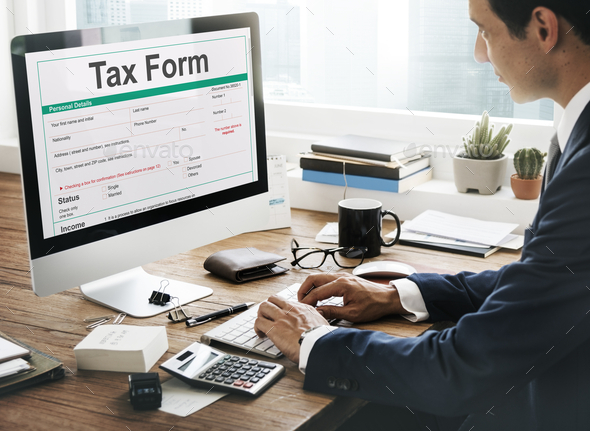 Tax Credits Claim Return Deduction Refund Concept - Stock Photo - Images