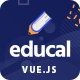 Educal - Online Learning and Education Vue js Template
