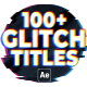 100+ Glitch Titles | Simple | Neon | RGB - VideoHive Item for Sale