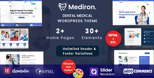 Mediron – Dental Medical WordPress Theme