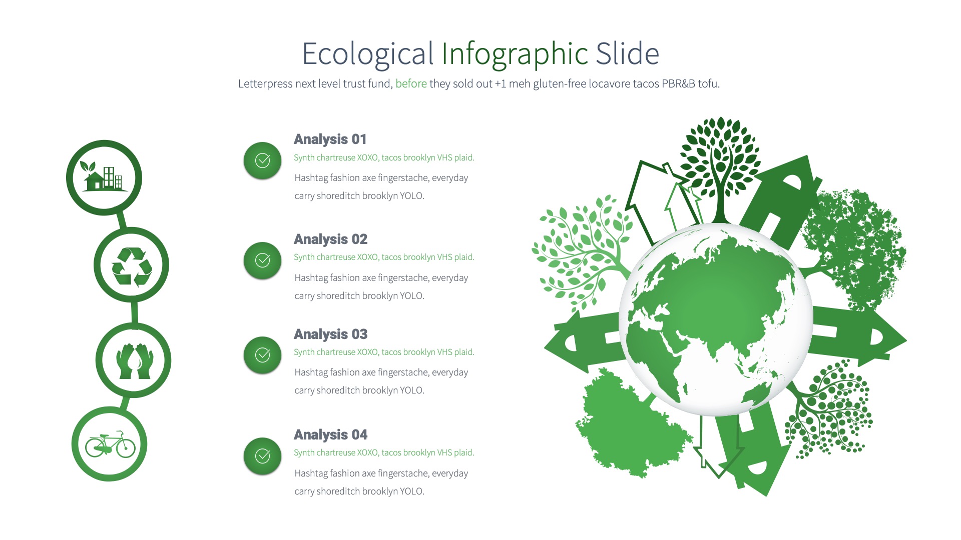 Ecological - PowerPoint Infographics Slides, Presentation Templates