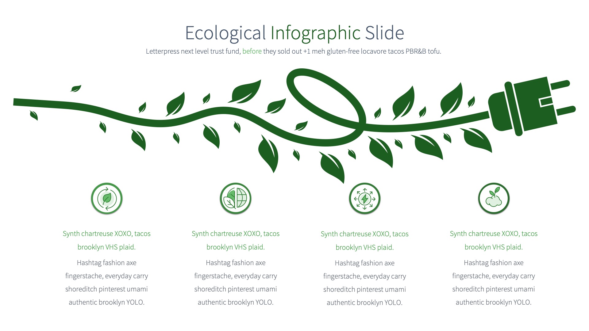 Ecological - PowerPoint Infographics Slides, Presentation Templates