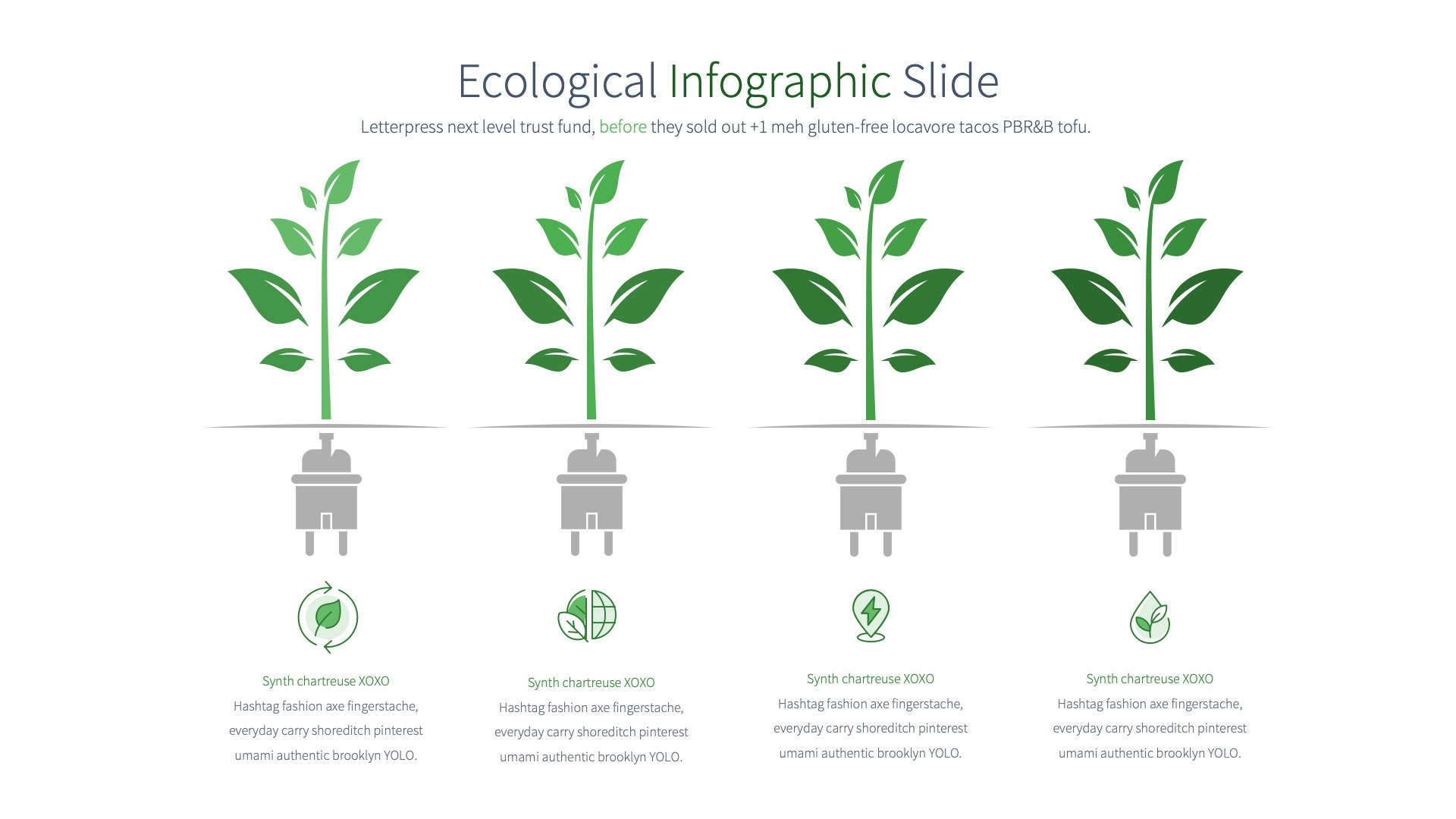 Ecological - PowerPoint Infographics Slides, Presentation Templates