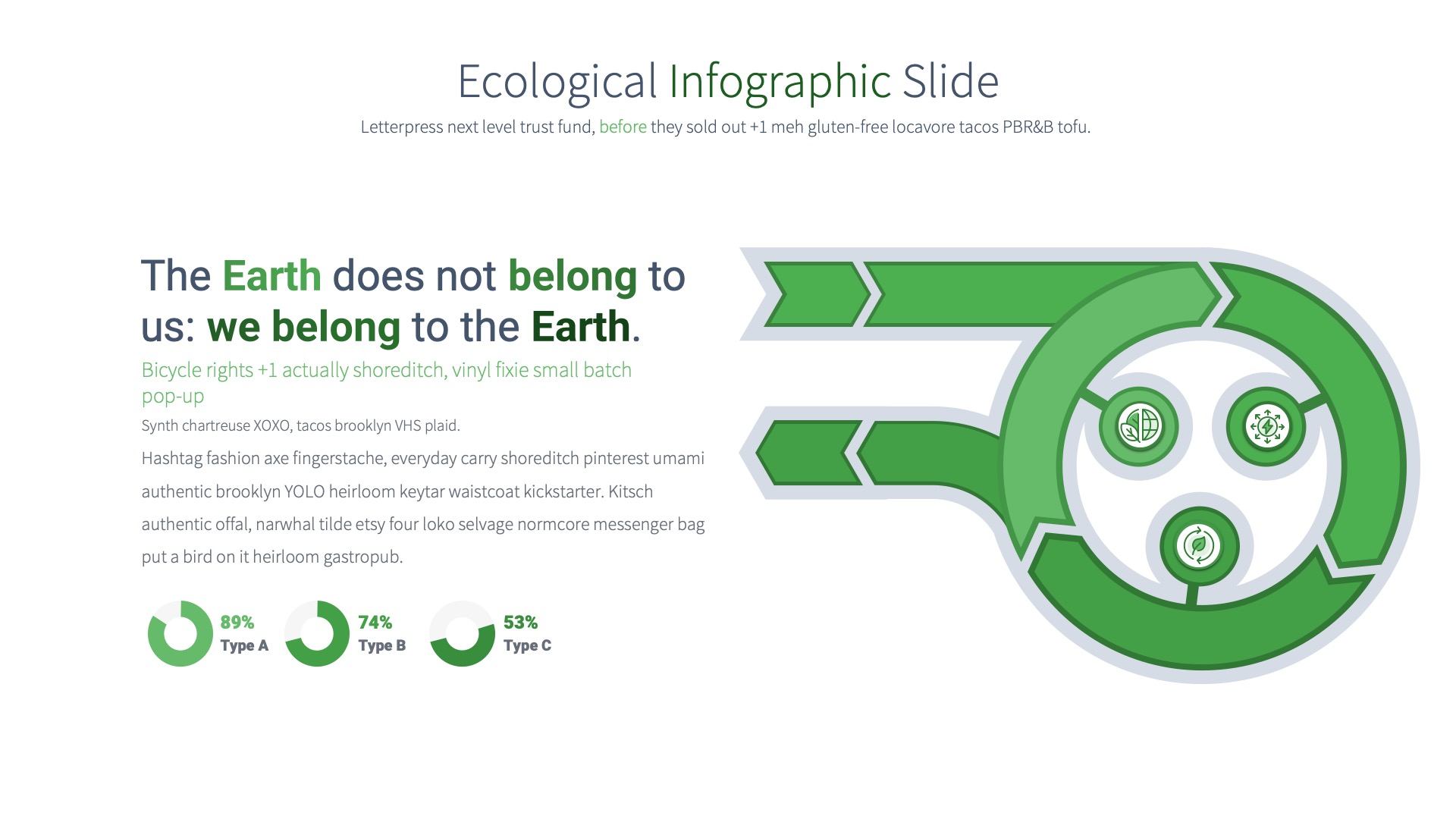 Ecological - PowerPoint Infographics Slides, Presentation Templates