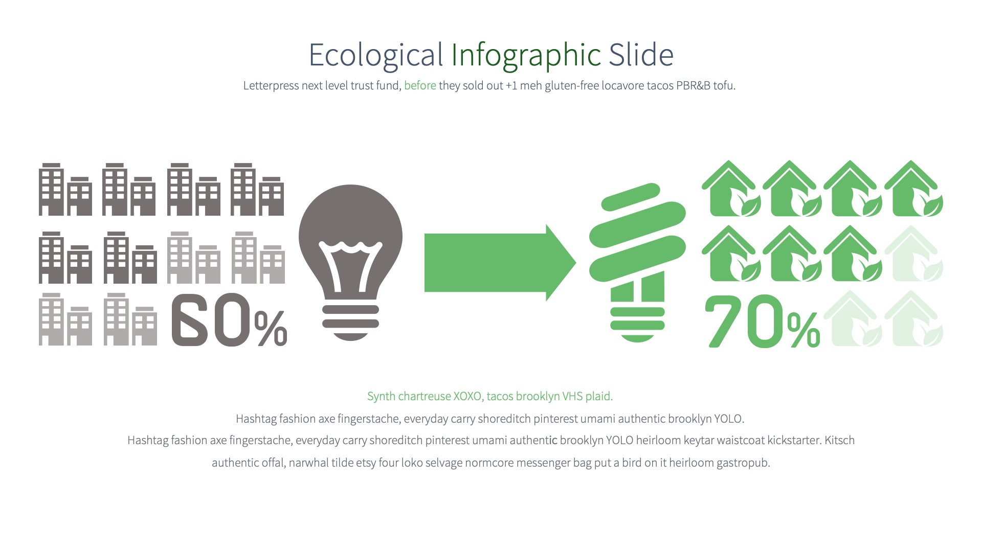 Ecological - PowerPoint Infographics Slides, Presentation Templates