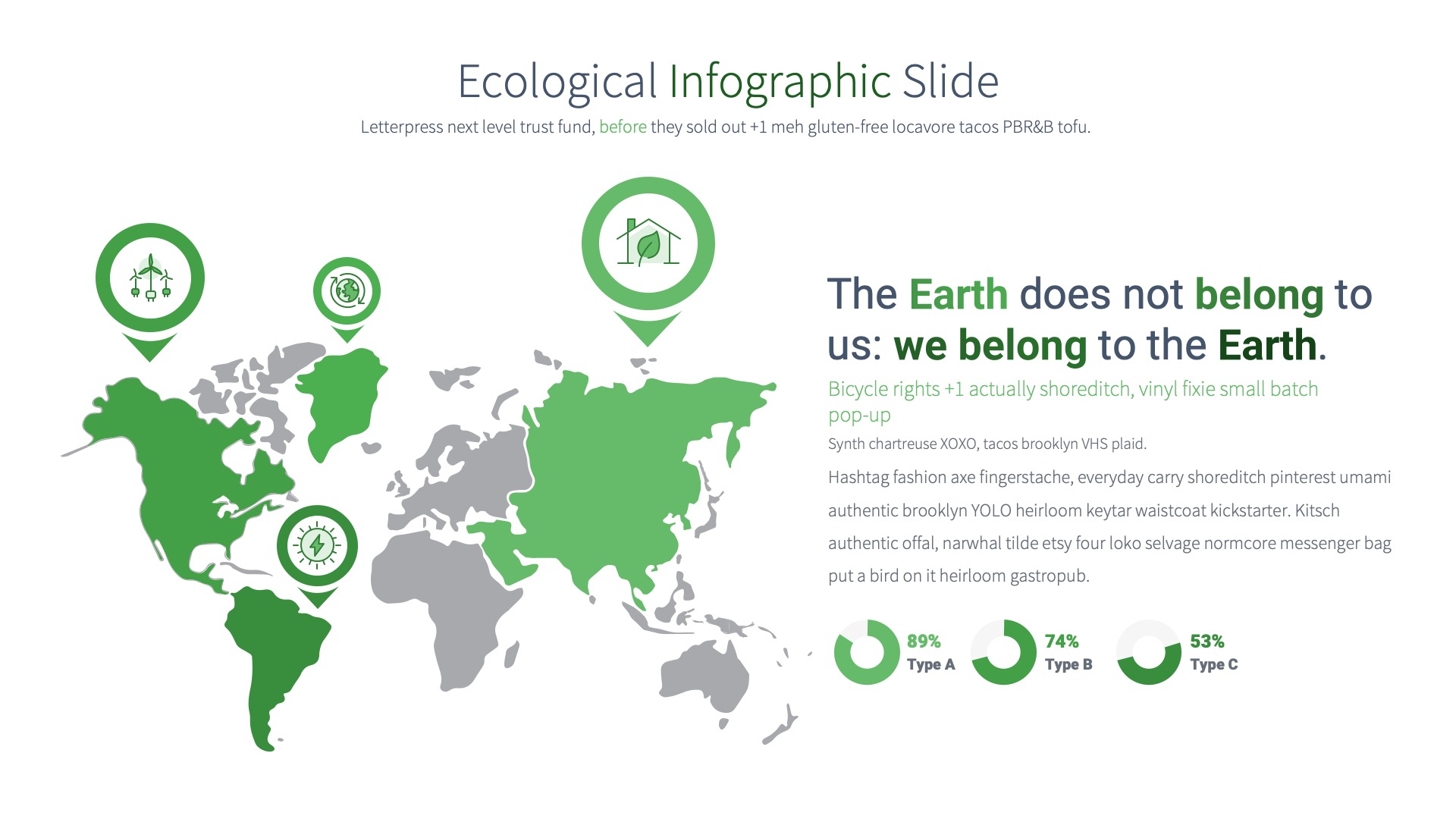 Ecological - PowerPoint Infographics Slides, Presentation Templates