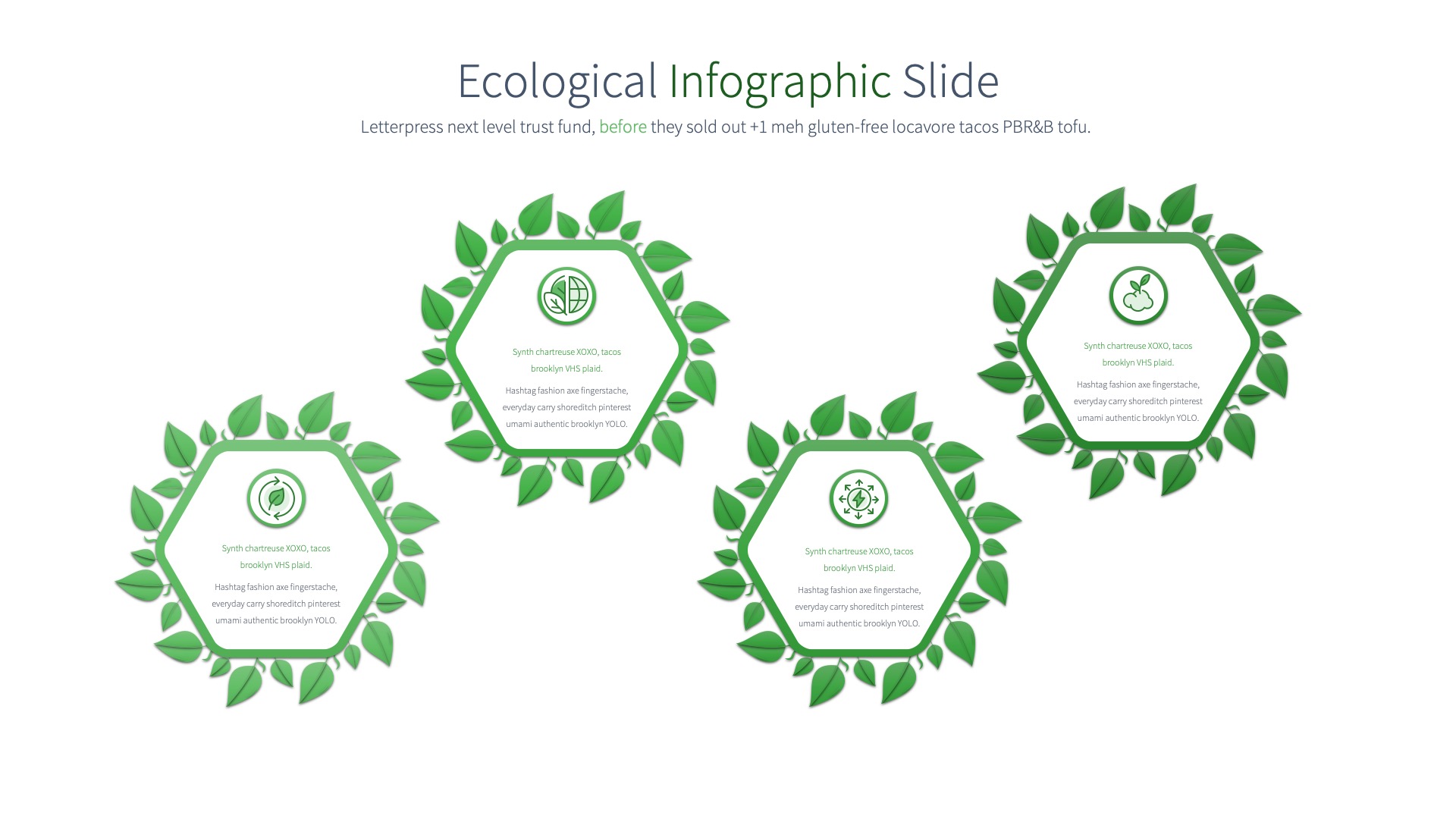 Ecological Powerpoint Infographics Slides Presentation Templates