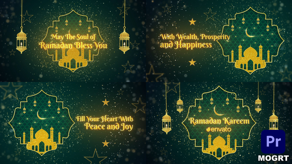 Ramadan Kareem Wishes Titles MOGRT