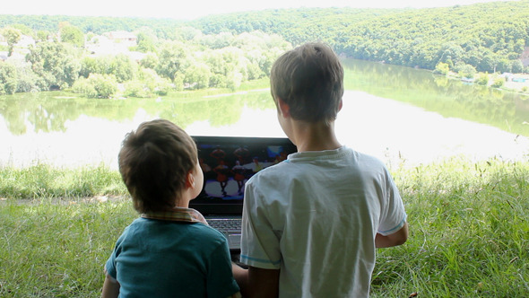 Boys In Forest Laptop 3