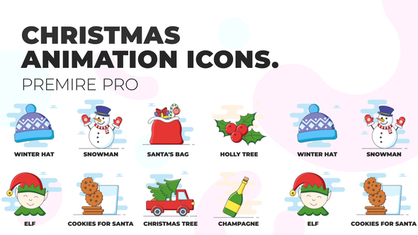 Christmas 1 - Animation Icons (MOGRT)