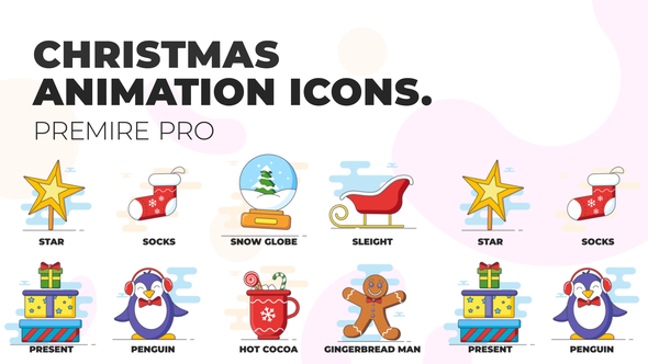 Christmas 4 - Animation Icons (MOGRT)